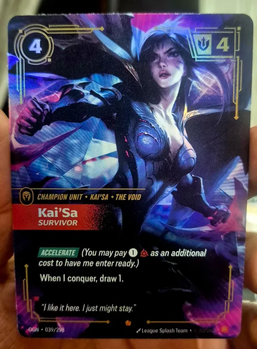 その他 Riftbound Kai'sa Survivor Kai'Sa - Survivor — Riftbound | TCG Binder | TCG Binder
